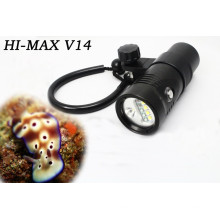 Hi-max 30w impermeable gran angular linternas uv buceo